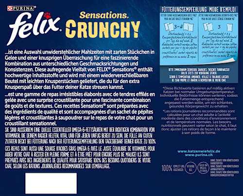 Nassfutter Katzen, Crunchy Geschmacksvielfalt vom Land, Multipack (20x85g + 2x40g), 1,78 kg