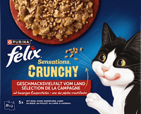 Nat kattenvoer, Crunchy Country Flavor Variety, Multipack (20x85g + 2x40g), 1,78 kg