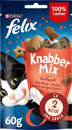 Snack für Katzen, Knabbermix, Grillspaß, 60 g