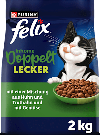 Trockefutter Katze mit Geflügel, Inhome doppelt lecker - delicieux duos, 2 kg