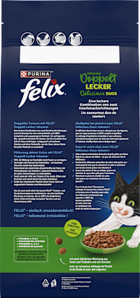 Trockefutter Katze mit Geflügel, Inhome doppelt lecker - delicieux duos, 2 kg