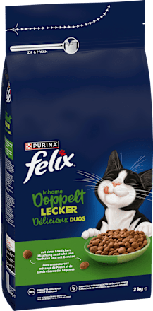 Trockefutter Katze mit Geflügel, Inhome doppelt lecker - delicieux duos, 2 kg