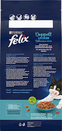 Trockenfutter Katze mit Fisch, doppelt lecker - delicieux duos, 2 kg