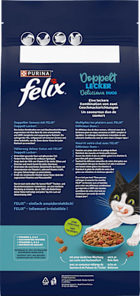 Trockenfutter Katze mit Fisch, doppelt lecker - delicieux duos, 2 kg