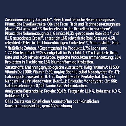 Trockenfutter Katze mit Fisch, doppelt lecker - delicieux duos, 2 kg