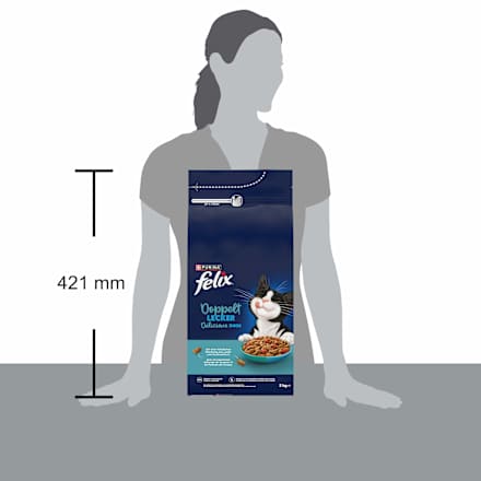 Trockenfutter Katze mit Fisch, doppelt lecker - delicieux duos, 2 kg