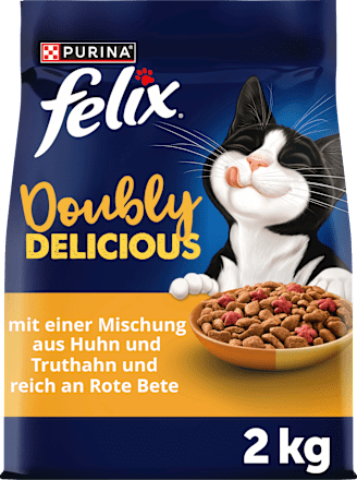 Trockenfutter Katze mit Geflügel, doppelt lecker - delicieux duos, 2 kg