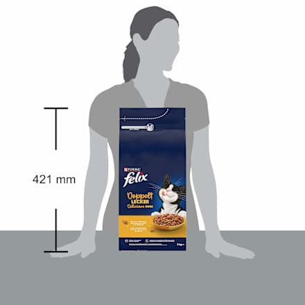 Trockenfutter Katze mit Geflügel, doppelt lecker - delicieux duos, 2 kg