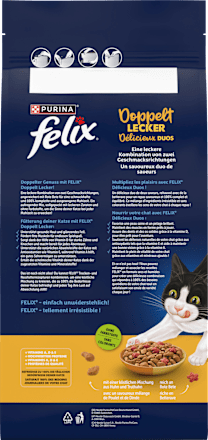 Trockenfutter Katze mit Geflügel, doppelt lecker - delicieux duos, 2 kg