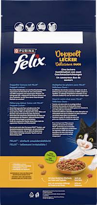 Trockenfutter Katze mit Geflügel, doppelt lecker - delicieux duos, 2 kg