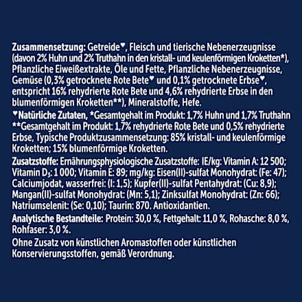 Trockenfutter Katze mit Geflügel, doppelt lecker - delicieux duos, 2 kg