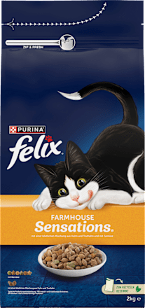 Droog kattenvoer met kip, kalkoen en groenten, Farmhouse Sensations, 2 kg