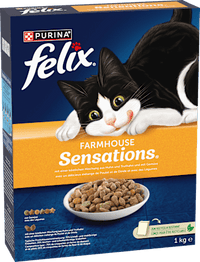 Trockenfutter Katze mit Huhn, Truthahn & Gemüse, Farmhouse Sensations, 1 kg Felix
