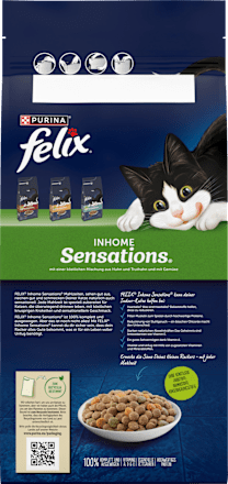 Droog kattenvoer met kip, kalkoen en groenten, Inhome Sensations, 2 kg