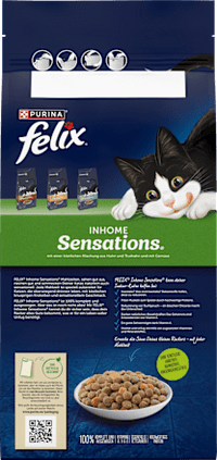 Droog kattenvoer met kip, kalkoen en groenten, Inhome Sensations, 2 kg