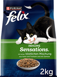 Droog kattenvoer met kip, kalkoen en groenten, Inhome Sensations, 2 kg