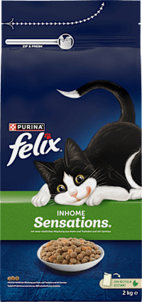 Droog kattenvoer met kip, kalkoen en groenten, Inhome Sensations, 2 kg