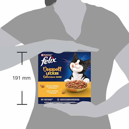 Trockenfutter Katze mit Huhn & Truthahn - doppelt lecker delicieux duos, 800 g