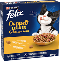 Trockenfutter Katze mit Huhn & Truthahn - doppelt lecker delicieux duos, 800 g