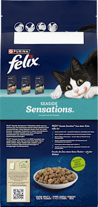 Trockenfutter Katze mit Lachs & Gemüse, seaside sensations, 2 kg Felix