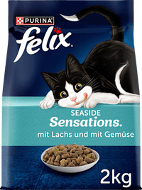 Trockenfutter Katze mit Lachs & Gemüse, seaside sensations, 2 kg Felix