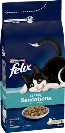 Trockenfutter Katze mit Lachs & Gemüse, seaside sensations, 2 kg Felix