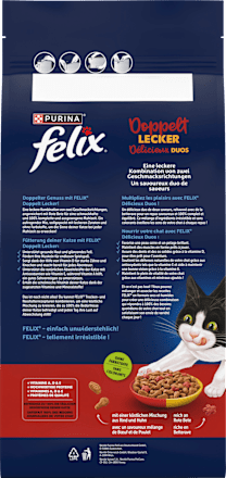 Trockenfutter Katze mit Rind, doppelt lecker - delicieux duos, 2 kg