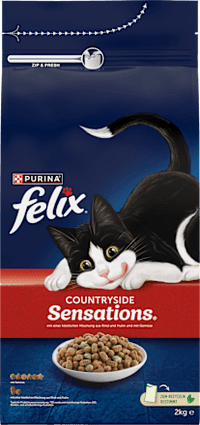 Droog kattenvoer met rundvlees, kip en groenten, countryside sensations, 2 kg