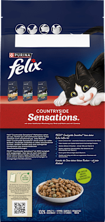 Droog kattenvoer met rundvlees, kip en groenten, countryside sensations, 2 kg