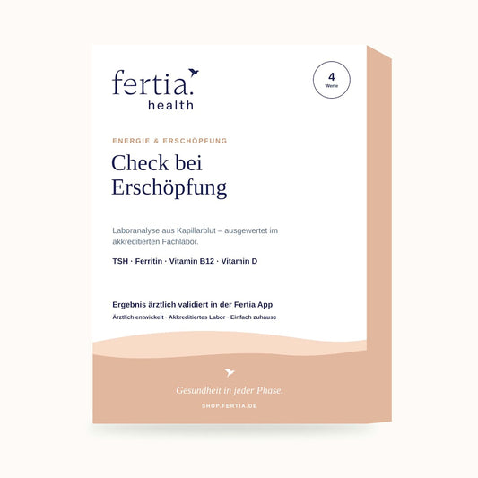 fertia health Check bei Erschöpfung– Bluttest mit Laboranalyse für Zuhause, 1 St