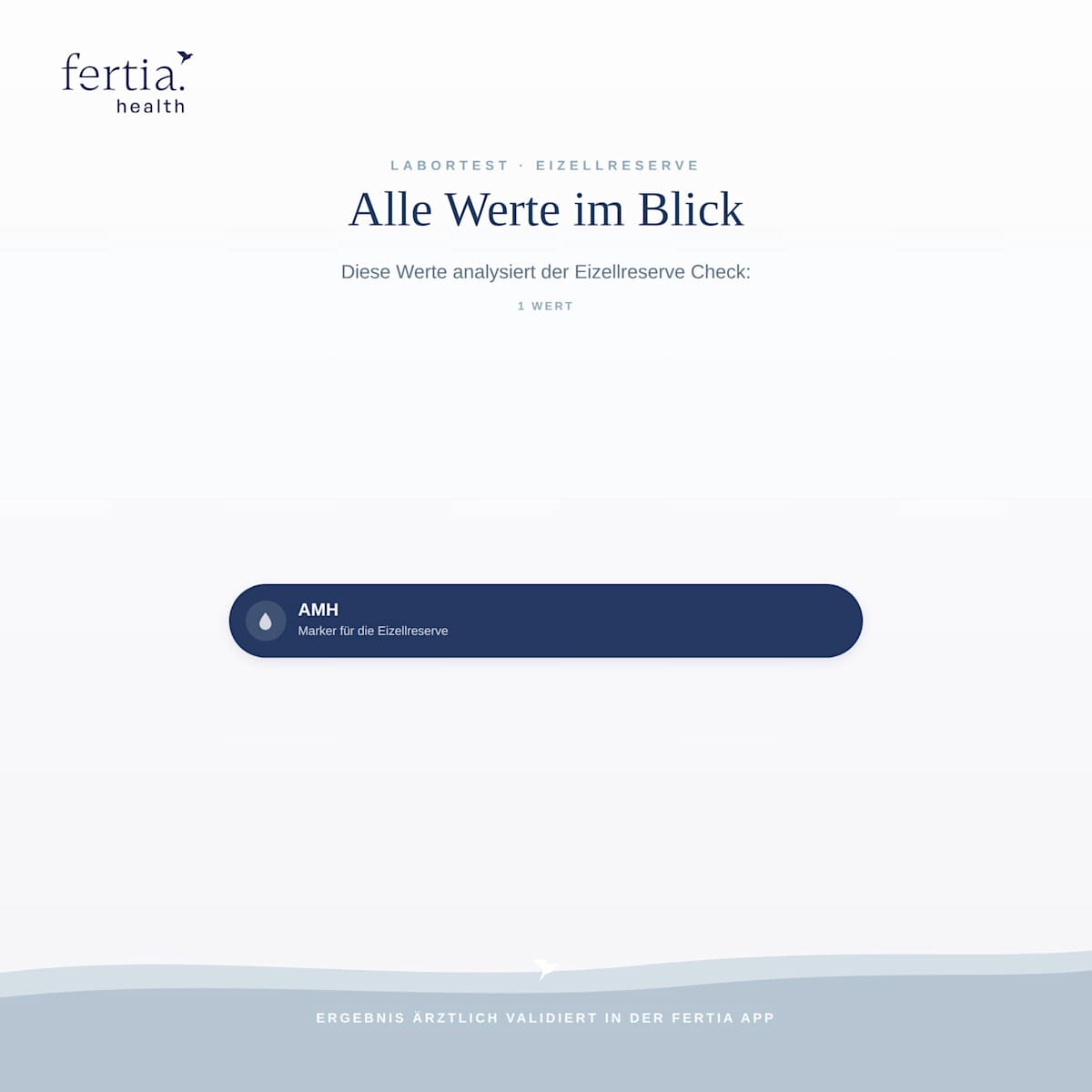 fertia health Eizellreserve Check– Bluttest mit Laboranalyse für Zuhause, 1 St