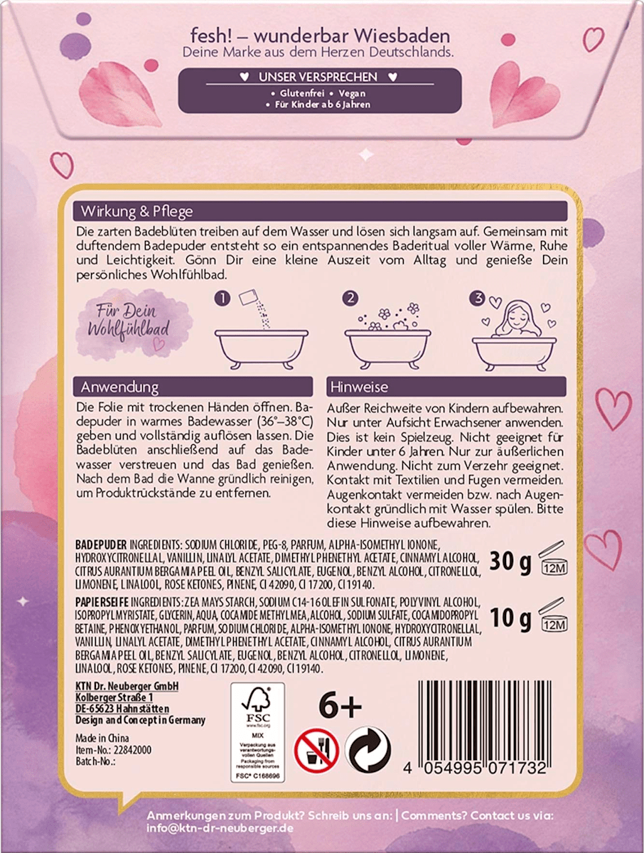 fesh! Badezusatz Blütenzauber, 40 g