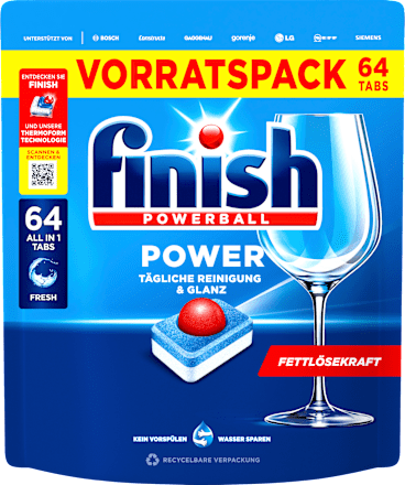 Vaatwastabletten Power, 64 stuks