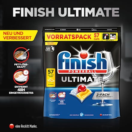 Ultimate Citrus vaatwastabletten, 57 tabletten