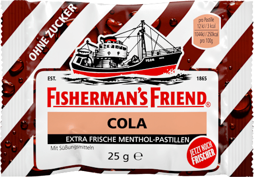 Pastillen, Cola, zuckerfrei, 25 g
