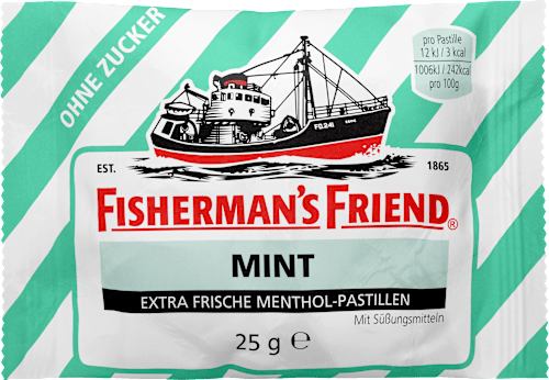 Pastillen, mint, Minze, zuckerfrei, 25 g