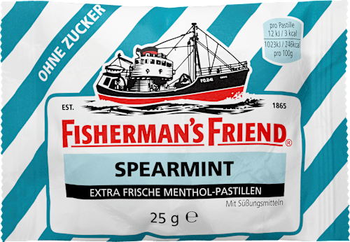 Pastillen, spearmint, Minze, zuckerfrei, 25 g