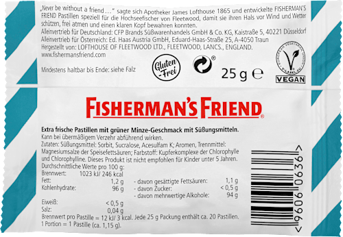 Pastillen, spearmint, Minze, zuckerfrei, 25 g
