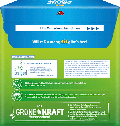 Vaatwastabletten Green Kraft Classic, 40 stuks