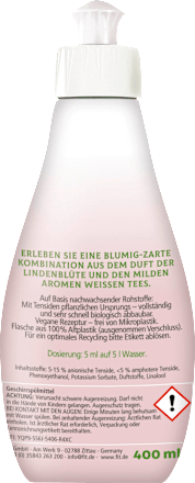 Spülmittel Lindenblüte & weißer Tee, 400 ml fit