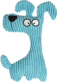 Hundespielzeug Pepples Stoffhund, hellblauer Kord, 1 St Flamingo