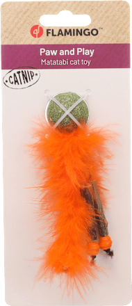 Katzenspielzeug Boleo mit Katzenminze, 1 St Flamingo