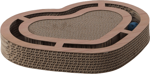 Kattenspeelgoed hart met bal &amp; kattenkruid, 1 stuk