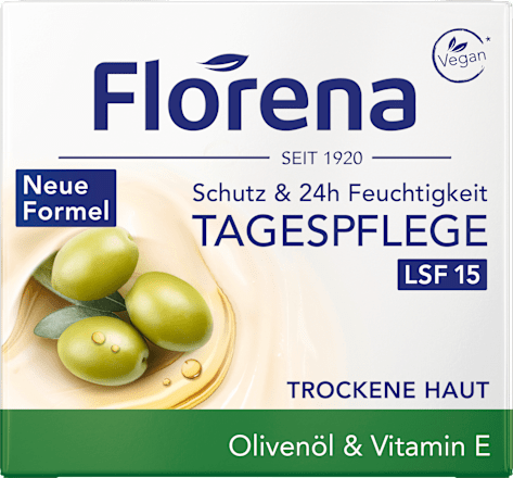 Gesichtscreme Olivenöl & Vitamin E LSF 15, 50 ml