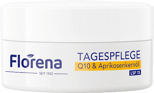Gesichtscreme Q10 & Aprikosenkernöl Anti-Falten & Elastizität, LSF 15, 50 ml