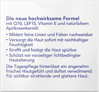 Gesichtscreme Q10 & Aprikosenkernöl Anti-Falten & Elastizität, LSF 15, 50 ml