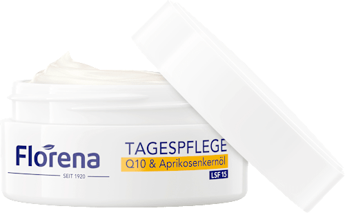 Gesichtscreme Q10 & Aprikosenkernöl Anti-Falten & Elastizität, LSF 15, 50 ml