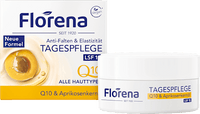 Gesichtscreme Q10 & Aprikosenkernöl Anti-Falten & Elastizität, LSF 15, 50 ml