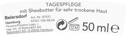 Gesichtscreme Sheabutter, 50 ml
