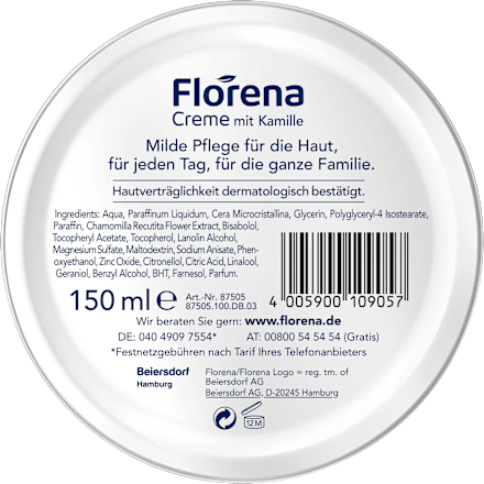 Körperpflege Creme Kamille, 150 ml
